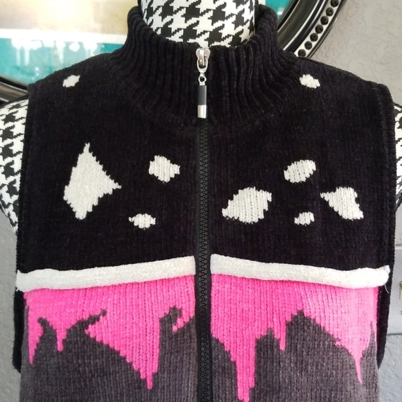 Awesome VTG Velour Vest - Picture 4 of 8